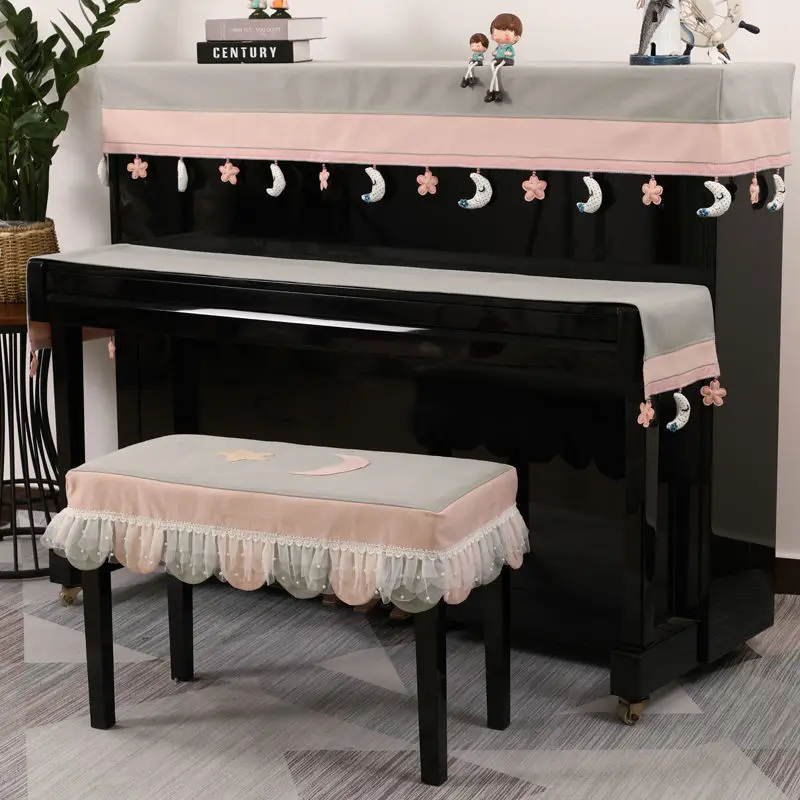 2025 Creative American Piano Dustproof Cover Full Cover Electric Piano Top Half Cover DustCover Cute Cartoon Piano Cover LH257 image 3