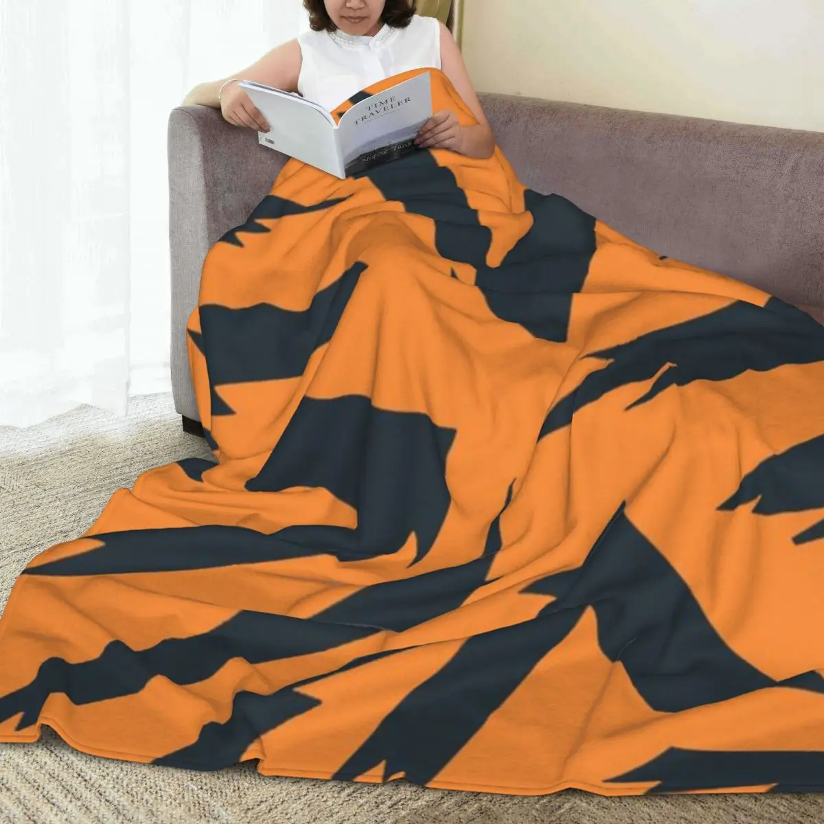 Throw Blanket Arcanine Pattern Micro Fleece Blanket Four Sizes Fashionable Warm Suitable For Sofa Nice Gift