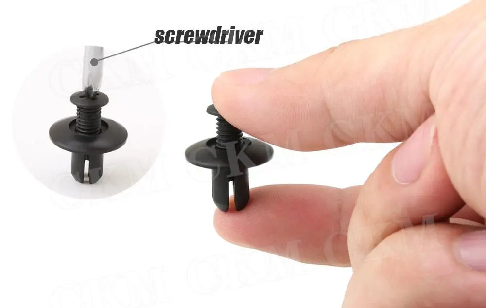 

20 шт., автомобильный бампер, крыло, 6 мм, пластиковые заклепки, крепежный винт, автомобильные крепежные зажимы для Nissan Toyota Focus Kia, аксессуары