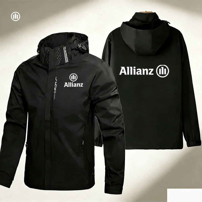 2026 allianz logo Racing Jacket Men's Casual Loose Motorcycle Coat Windproof Waterproof Outdoor Sport Plus Size Custom Team Clot