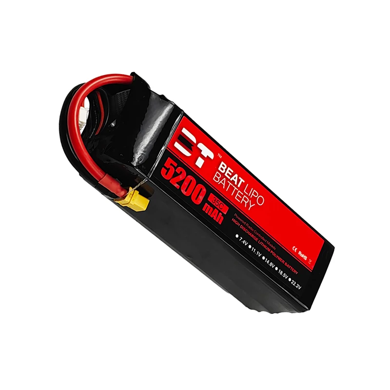 Aggiorna la batteria LiPo 6s 22.2V 5200mAh 35C per elicottero RC Quadcopter FPV Racing Drone parti batteria droni 22.2v