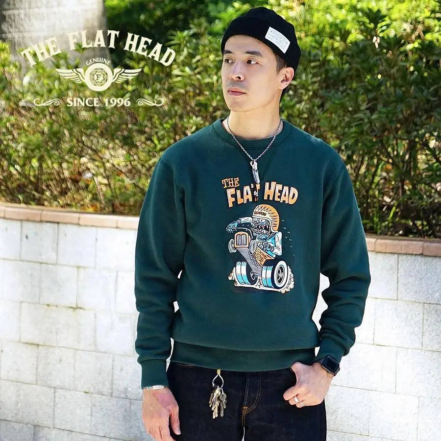 

THE FLAT HEAD12oz Crew Neck Fleece Sweater