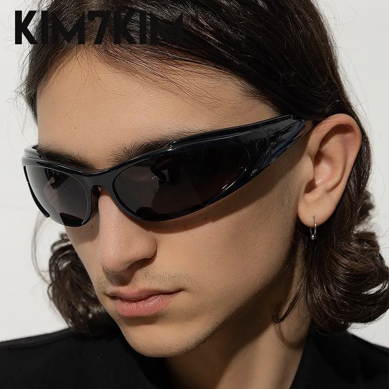 Neue y2k Sport Punk Sonnenbrille Frauen Männer Luxusmarke Mode Retro 2000's Brillen Vintage Steampunk Sonnenbrille Sonnenbrille uv400 – Detail 2