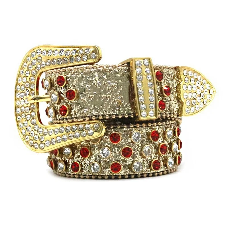 メンズファッション-パンク-ゴス-ダイヤモンドスタッズベルト-ゴールド-ソフトレザー-ラインストーンベルト-ピンバックル-ウエストバンド-レディース-デザイナー-ストラップオン-リーシュ