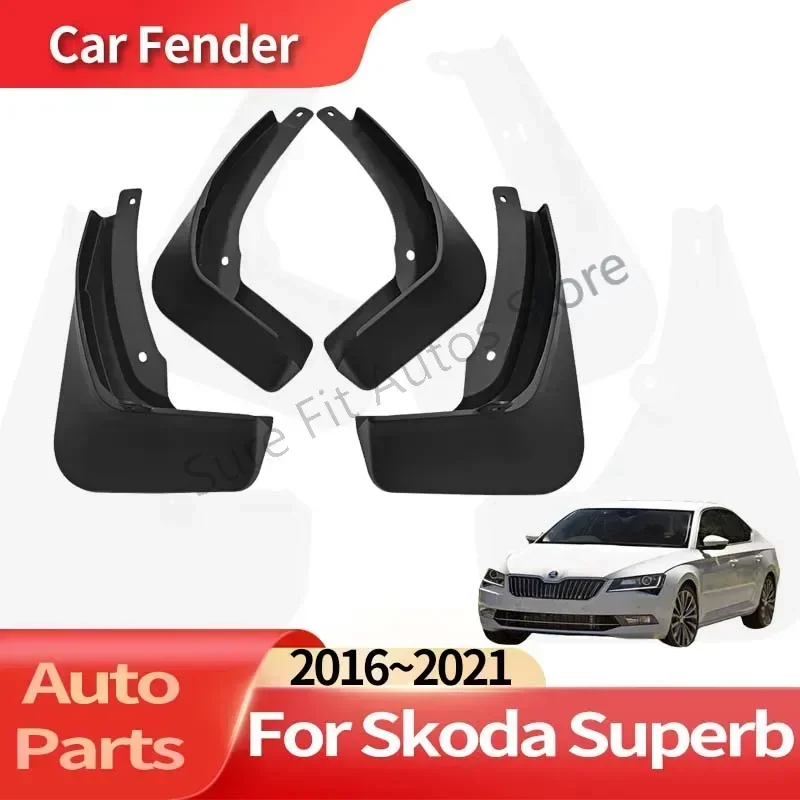 

Auto Accessories For Skoda Superb 2016~2021 Lining Car Fender Anti-sand Splash Mud Guard Skin Punch-free Installation Car Tools