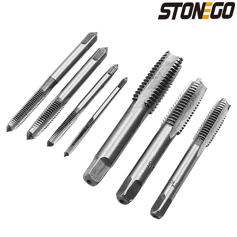 STONEGO 5PCS/7PCS Hand Screw Tap Die Wrench  Metric Plug Tap M3 M4 M6 M8 M10 M12 Met Verstelbare Tap Wrench