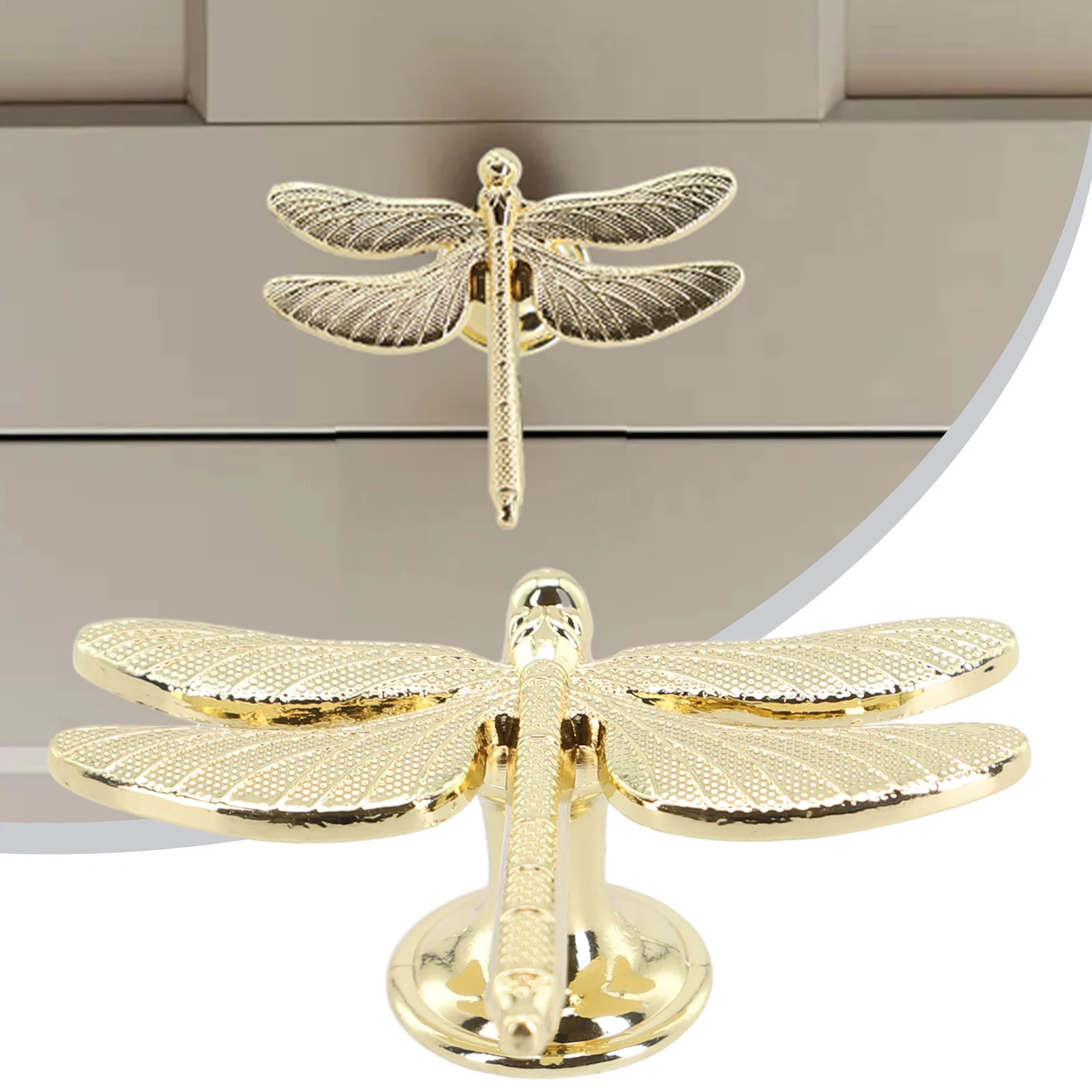 Cabinet Pulls Cabinets Handle Home Corrosion-resistant Decoration Multi-color Ragonfly Shape Zinc Alloy Cabinets