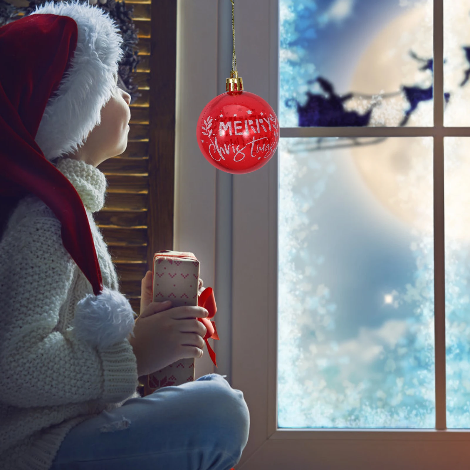 

6Pcs Christmas Ball Ornaments Xmas Tree Hanging Pendants Xmas Tree Decor Holiday Party Christmas Ball Ornaments