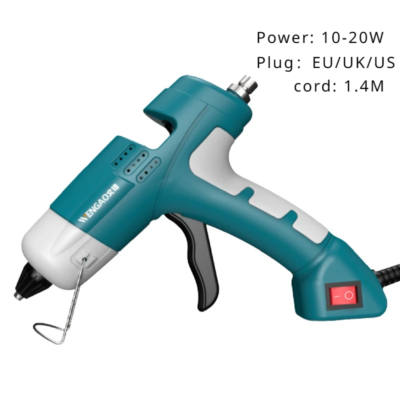 20W Hot Melt Glue Gun for 7MM Transparent Glue Stick 110-240V EU UK US AU Plug Portable Home DIY Electric Heat Temperature Gun