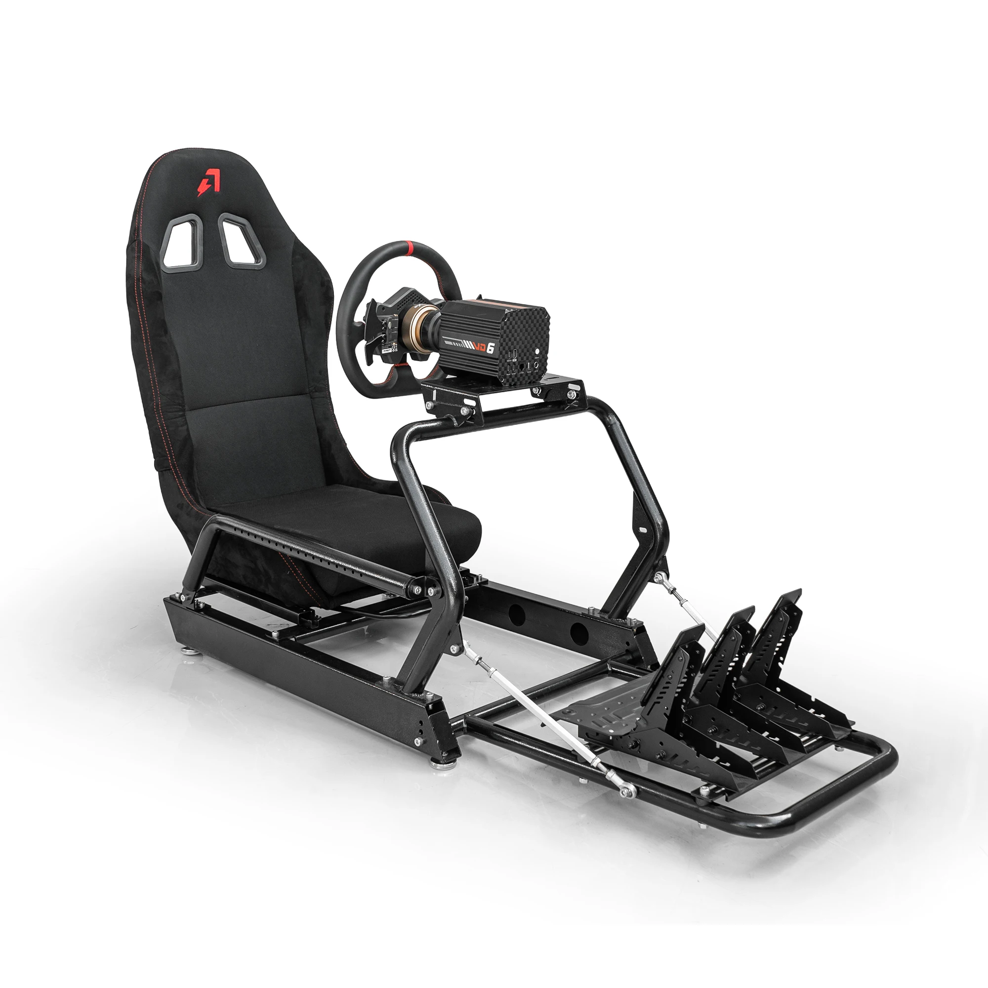 AZRACING INSPIRE Sim Racing Cockpit Standard Seat Version - 7 Years of Sim Racing Expertise, Heavy-Duty High-Carbon Steel Frame, view 5