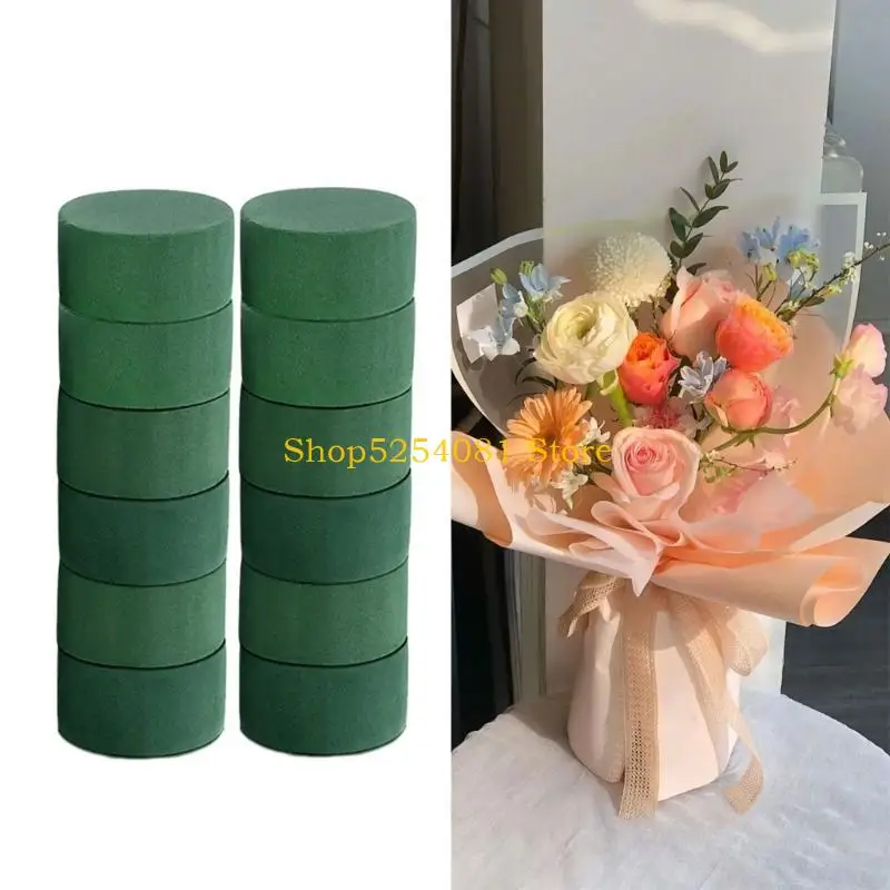 AXYC 12Pieces Water Absorbent Flower Foam Cylinders Base For Creative Floral Designs
