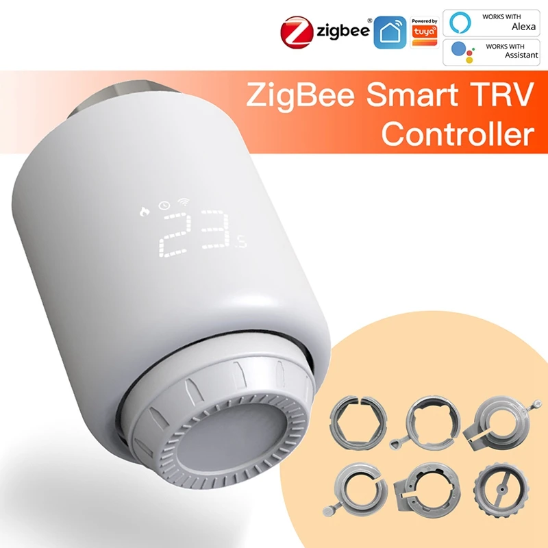 

Tuya Zigbee Thermostatic Radiator Valve For Google Home Yandex Alic Voice Control