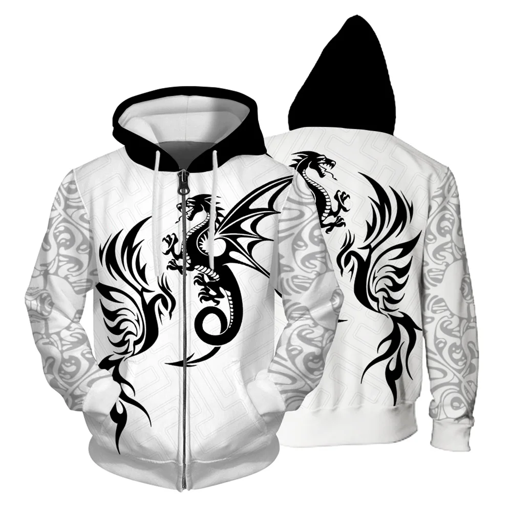 Fashion Skull Print Hooded Sweatshirt Trendy and Versatile Sweatshirts for Men Comfortable and Stylish Male Clothes Man Hoodie