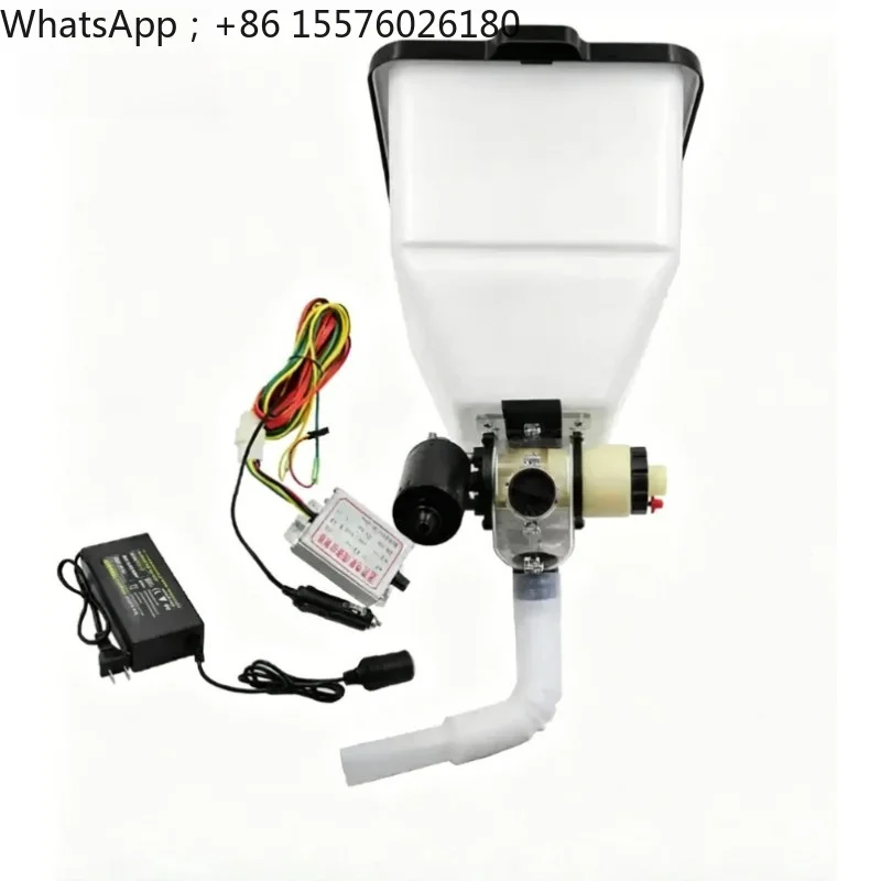 Agricultural Electric Fertilization Set, Single-way Fertilizer Topper 12V/220V Electric Fertilizer Box, Automatic Feeding Feeder