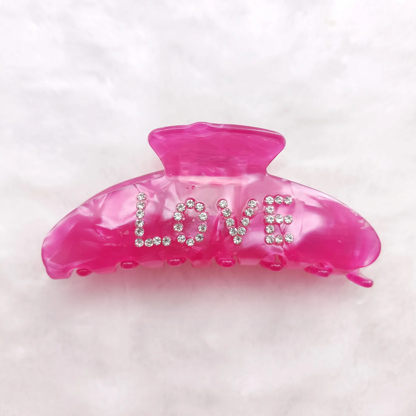 أنيقة التسلق حجر الراين العروس رسالة كبيرة خلات مشبك شعر مقاطع للنساء الأبيض الوردي تصفيف الشعر اكسسوارات هدية الزفاف