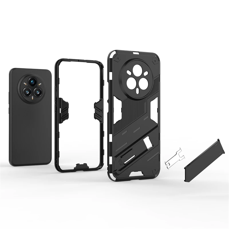 Holder Case For OPPO Realme 14 Pro Plus Cover Realme 14 Pro Plus Capas New Shockproof Bumper Kickstand Fundas Realme 14 Pro Plus