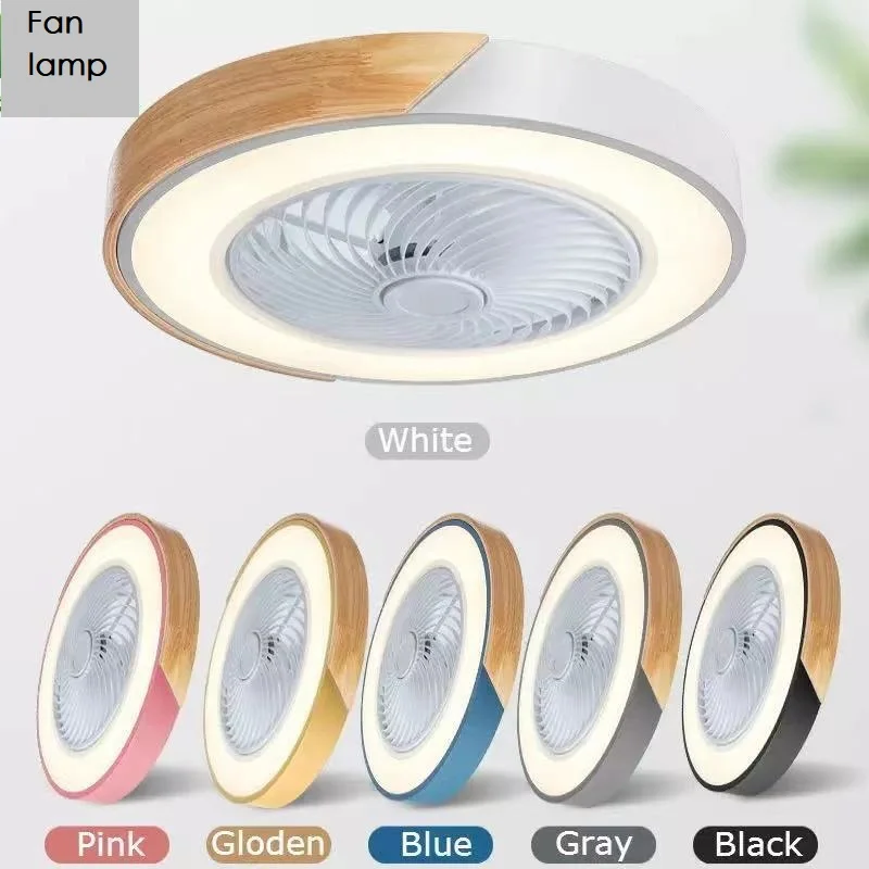 

50cm silent invisible fan with light Smart fan for kitchen, dining room and bedroom decoration