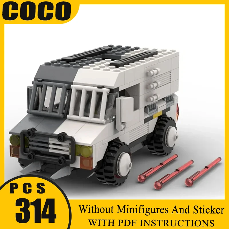 Technische Moc Bricks Movie Car Series Model Gepantserde Truck Modulaire Bouwstenen Geschenken Speelgoed Voor Kinderen DIY Sets Assembleren