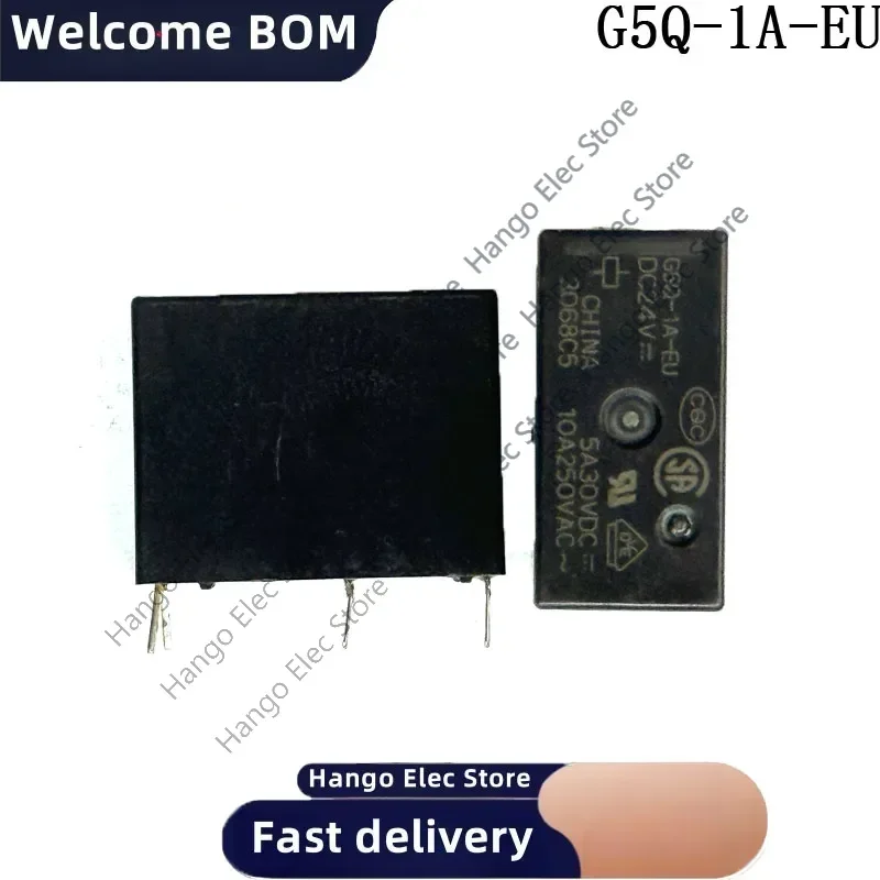 

5PCS/lot Relay G5Q-1A-EU DC12V G5Q-1-EU DC24V G5Q-1-EU-12VDC G5Q-1-EU-DC24V G5Q 1 EU 5A 10A