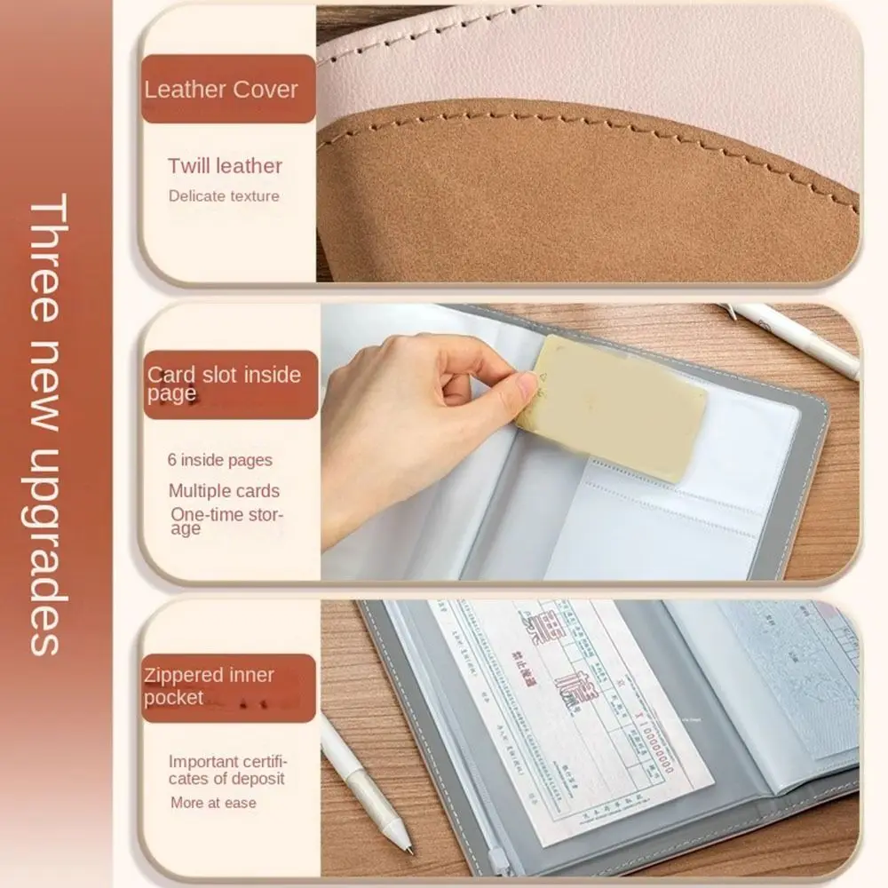Waterproof Fixed Deposit Book Easy and Fun Save Money Budget Bill Organizer with Password Lock Multi Pockets