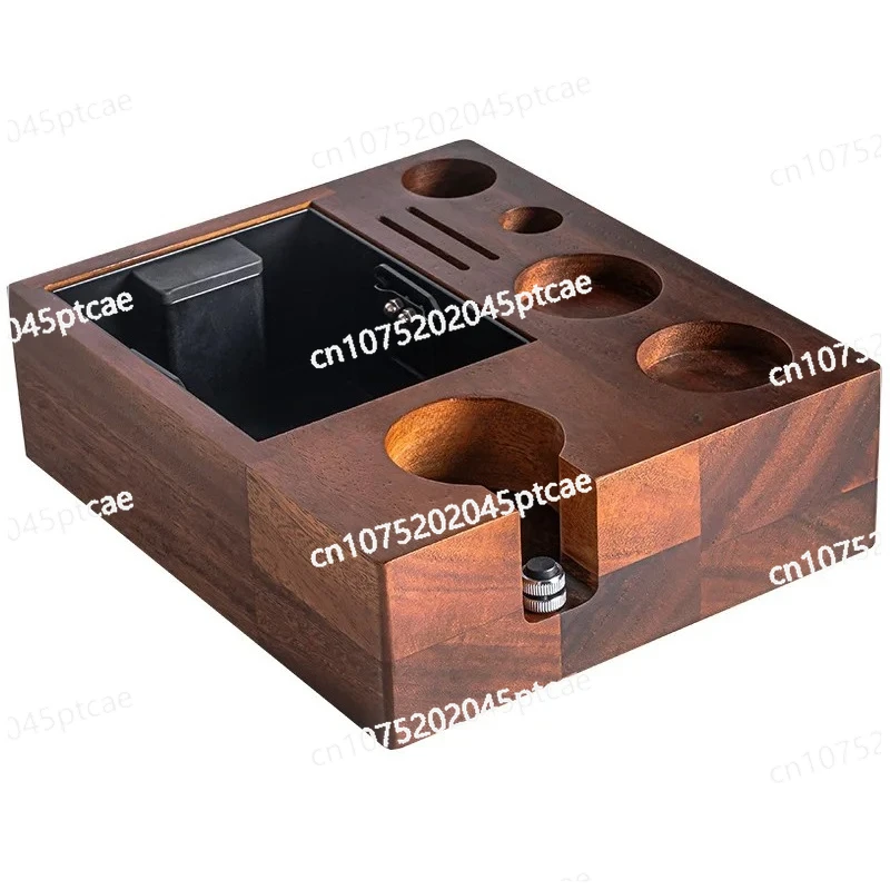 

Walnut Filling Pad, Storage, Espresso Machine Powder Holder. Coffee Powder Holder, Cloth Powder Maker Set, Solid Wood Base