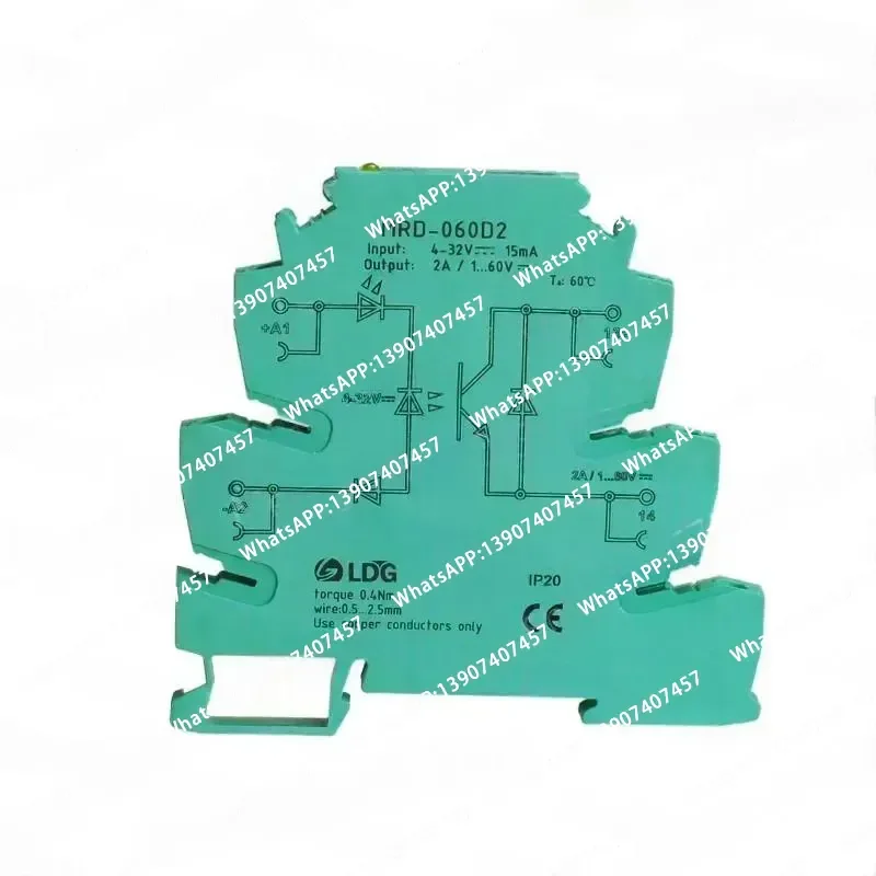 for MRD-060D2 Din Rail Ultra-thin Solid State Relay 2A Input 5V 12V 24V 32VDC Controlled LED Indication Module Switch Board