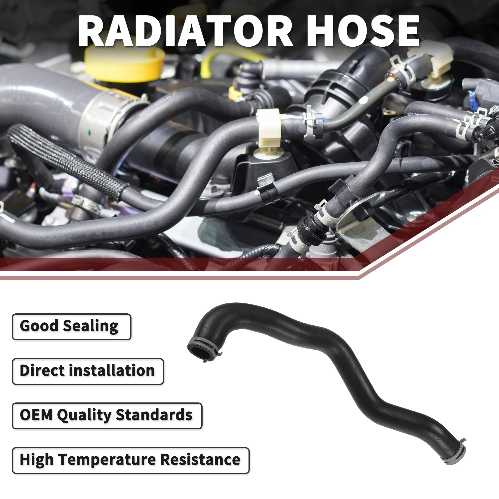 

UXCELL Radiator Hose for Fiesta 2008-2023 No.8V218B274AE | Engine HVAC Heater Hose