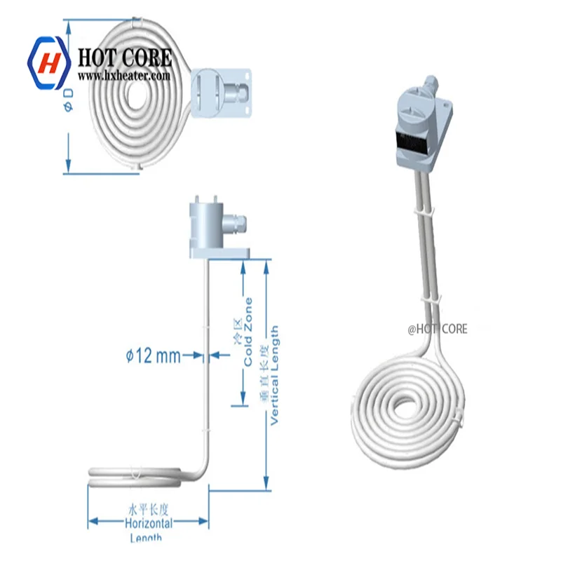 Teflon PTFE heating element for acid