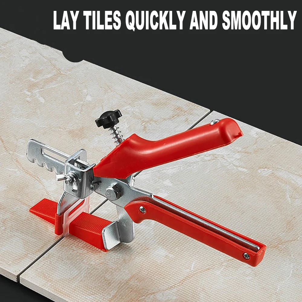501Pcs Ceramic Tile Leveling System Clips Spacers Straps with Piler Wadge for Tile Laying Wall Floor Construction Tools Building