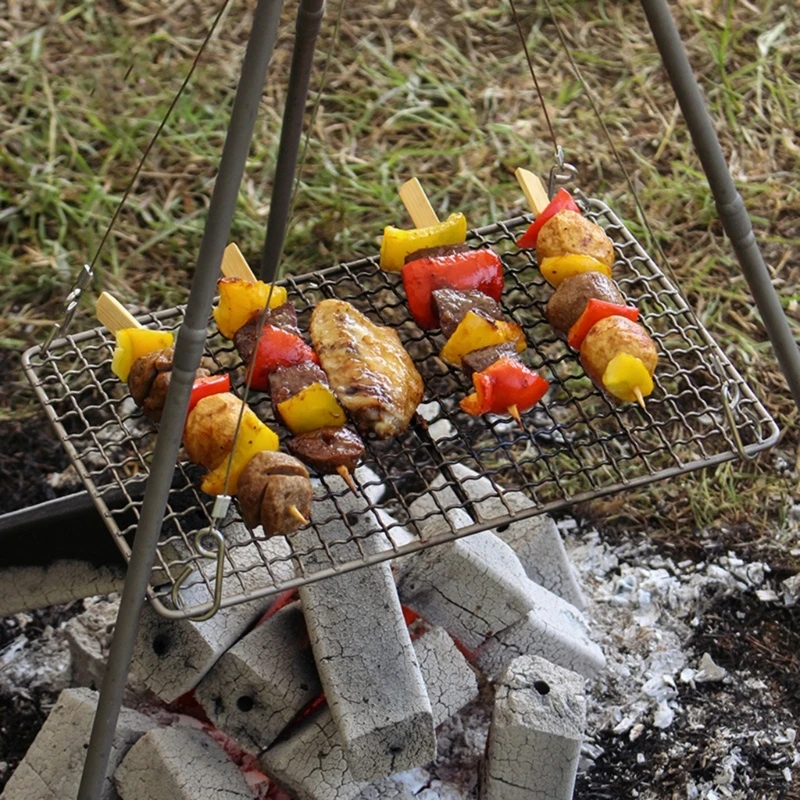 Zestaw naczyń do grillowania Grille na plażę Wygodne przybory do gotowania na świeżym powietrzu