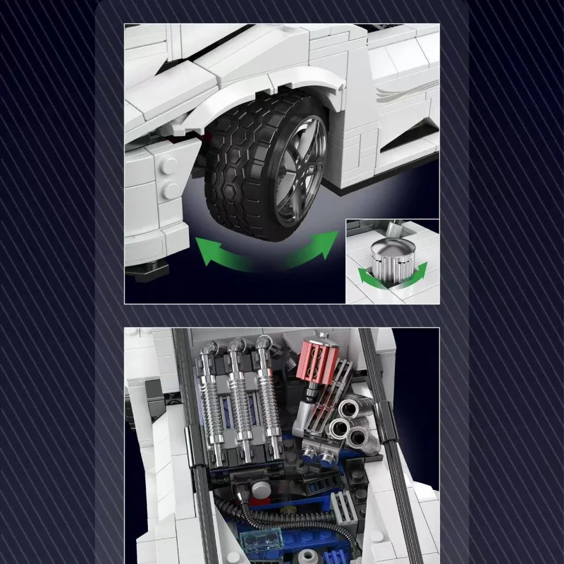 MouldKing 10036 Cool Brick House Creatieve Ridderwagen Kinderspeelgoed Educatief Beeldje Bouwstenen Trendy Speelgoedauto