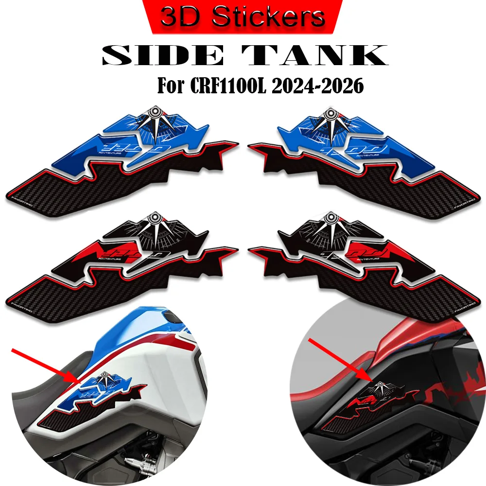 

2026 For CRF 1100L 1000 LCRF1100L CRF1100 AfricaTwin AfricaTwin SportsTank Pad Cap FairingFender Stickers Decals 2024 2025