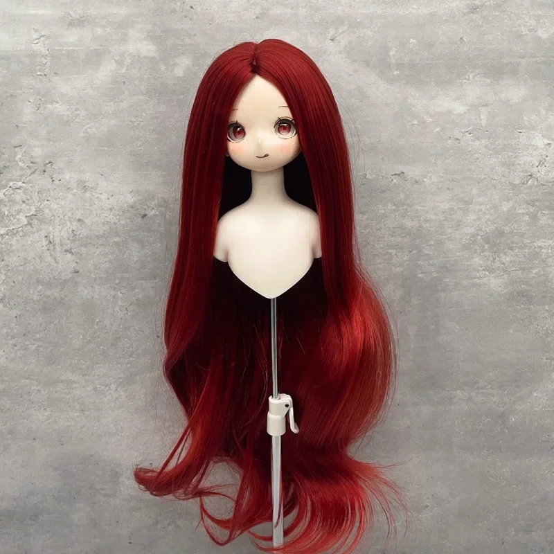 1/4 MSD BJD Wig SD Doll Wig Soft Fiber Long Wave Hair Middle Partting Style Doll Hair Accessories For 1/6 1/3  SD AOD DZ BJD