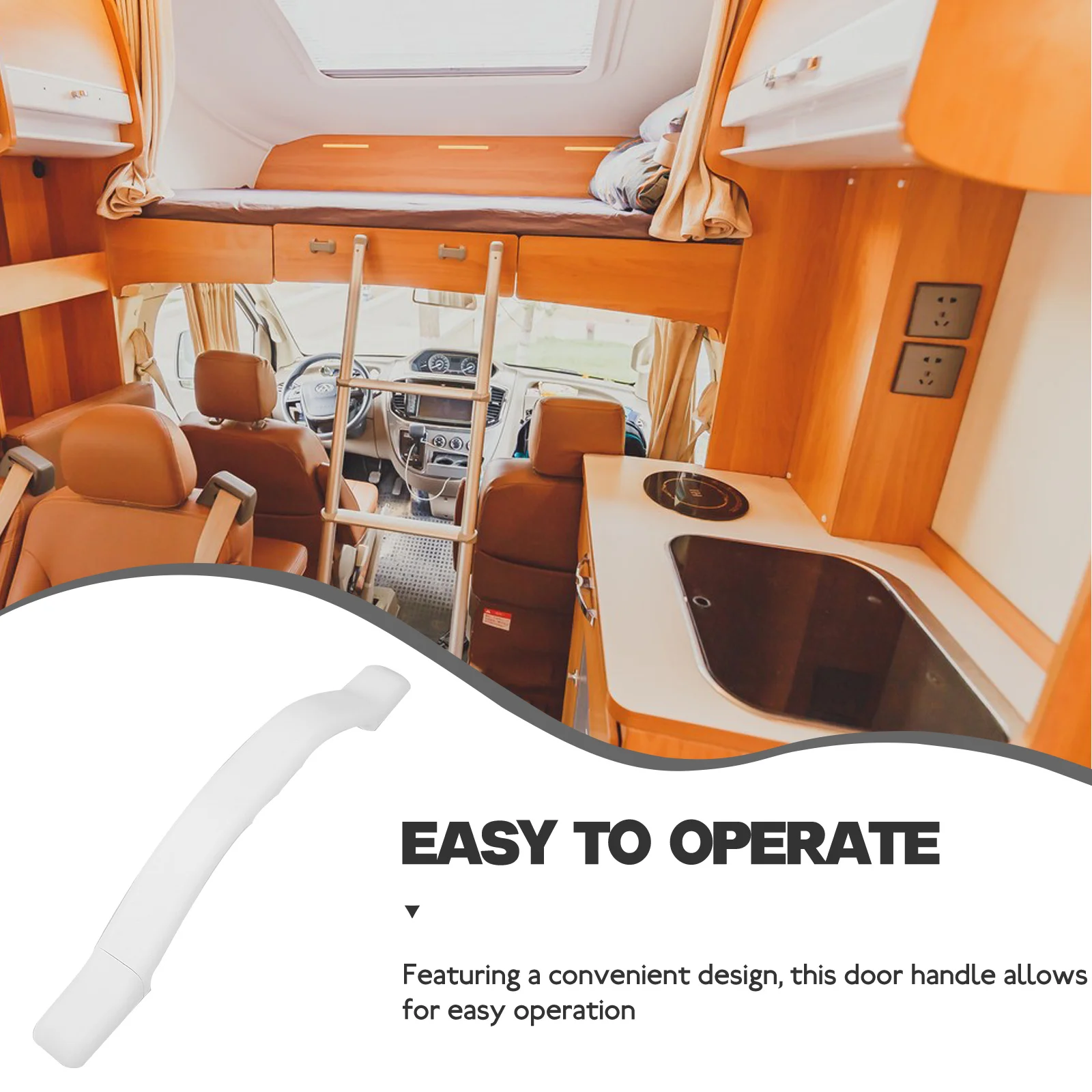 

Nylon RV Replacement Camper Grab Handle Durable Travel Trailer Pull Modern Design Easy Install Bright Space for RVs Campers