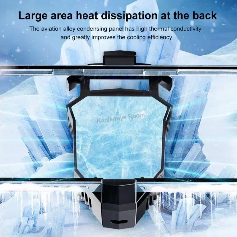 AL09 Universal Mobile Phone Cooler Back-clip Semiconductor Cooling Fan Radiator for IOS Android PUBG Game Accessories Heat Sink