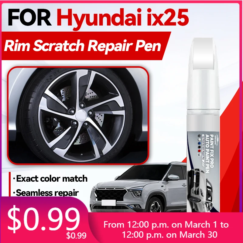 

Автомобильные аксессуары для Beijing Hyundai Ix25 2014-2025 SX1: Карандаш для ремонта краски, средство для удаления царапин, DIY аксессуары для авто