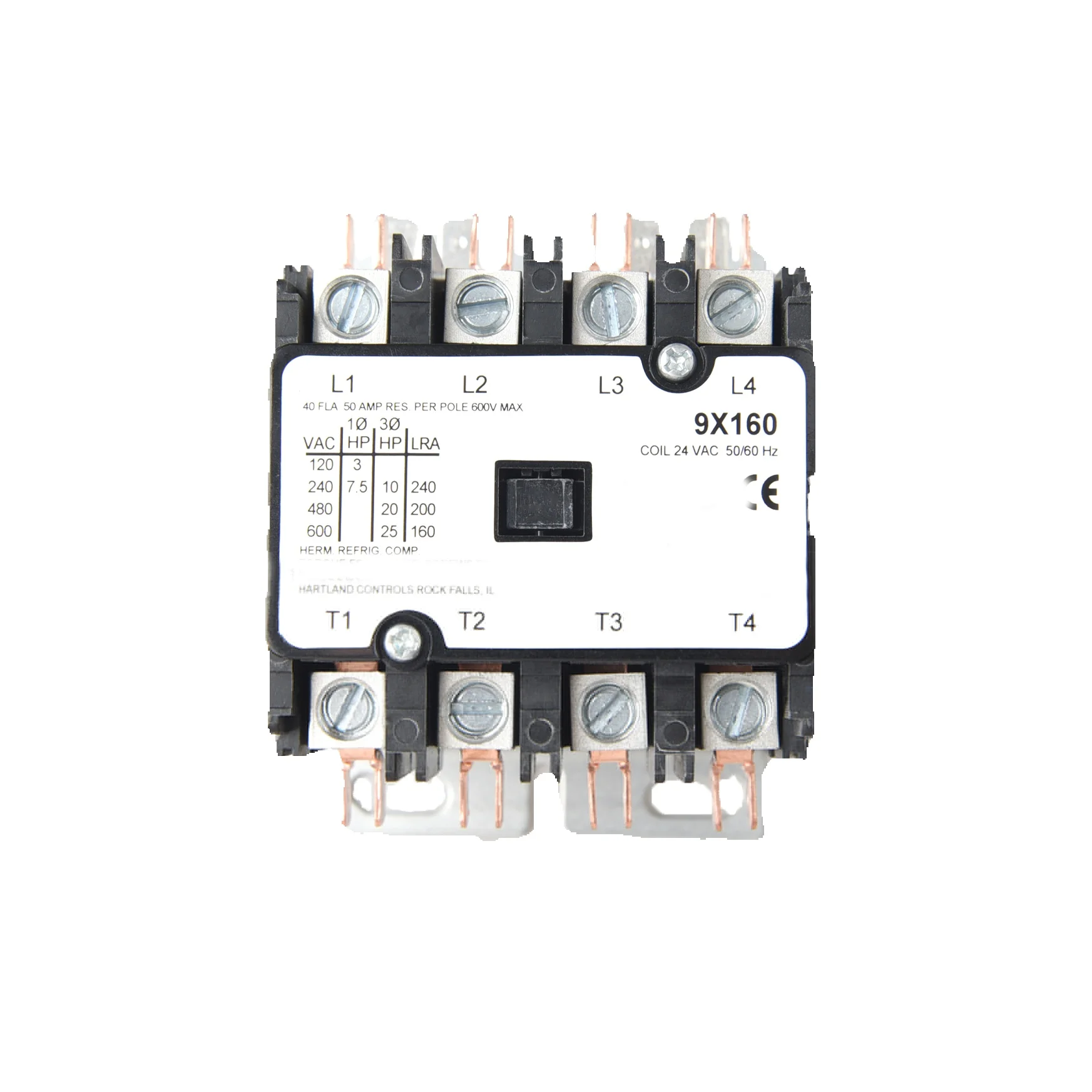 

AC contactor American Style, 9X160, HCC-4XQ04YT129, 60A, 80A