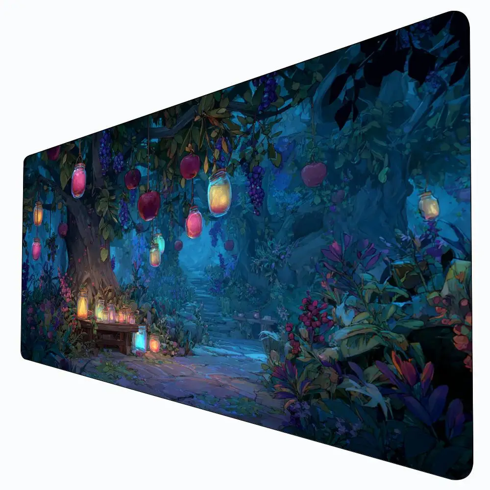 

Fantasy Magic Fruit Forest Design MTG Playmat Magic Card Battle Mat Non-Slip Durable 35X60CM Commander playmat tapete magic mtg