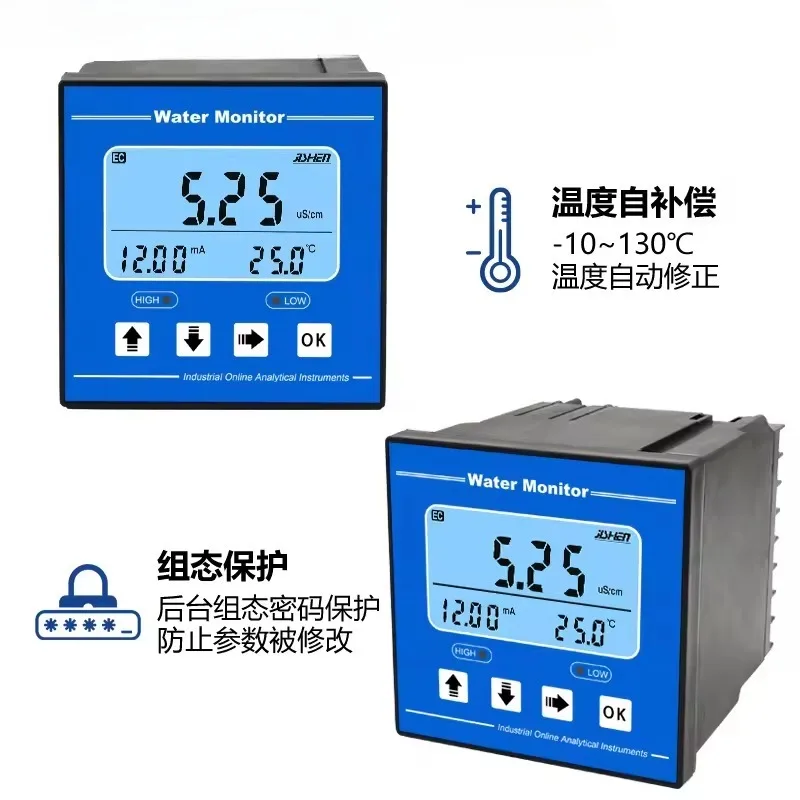 Conductivity Meter TDS Conductivity Controller Electrode Conductivity Sensor PH Meter EC-1800