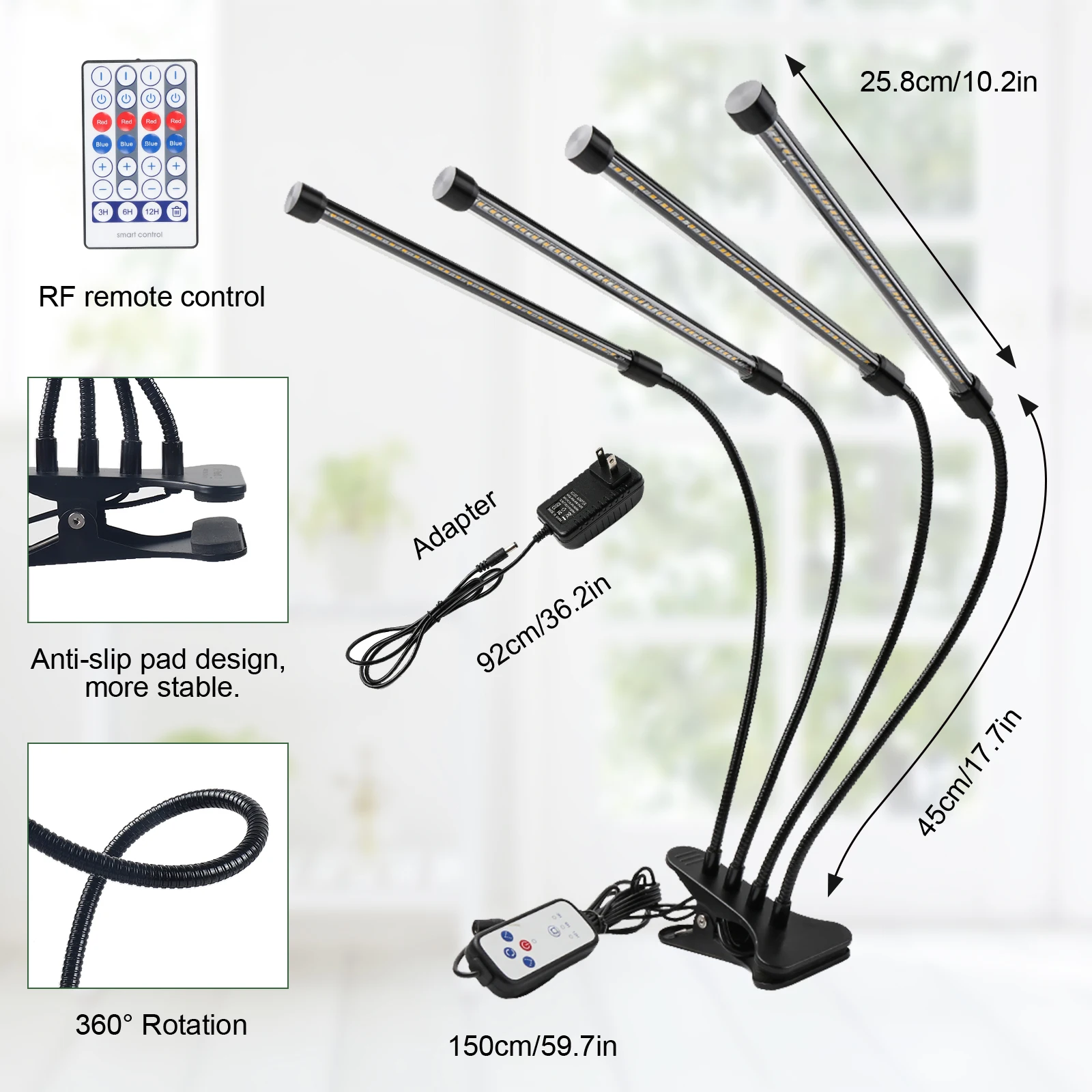 Lvjing Groeien Licht Usb Phyto Lamp Volledige Spectrum Fitolamp Met App Controle Phytolamp Voor Planten Zaailingen Bloem Thuis Tent