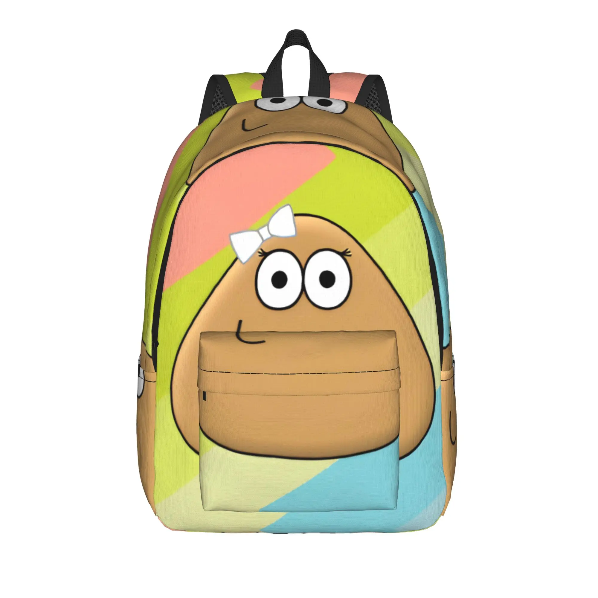 My Pet Alien Pou Casual Backpack Durable High School Business  Daypack for Men Women Laptop Computer Canvas Bags