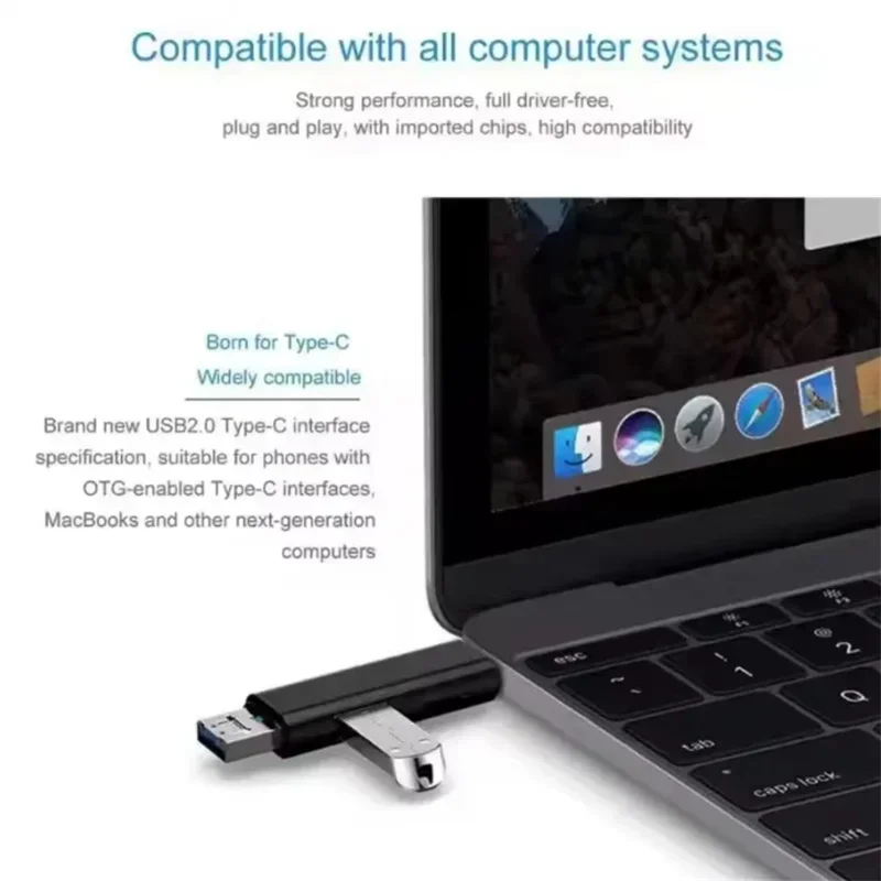 Picture 7: 5 IN1 Multifunction USB 2.0 Type C USB Micro USB SD TF Memory Card Reader For Phone Android Computer Dock OTG Type C Adapter
