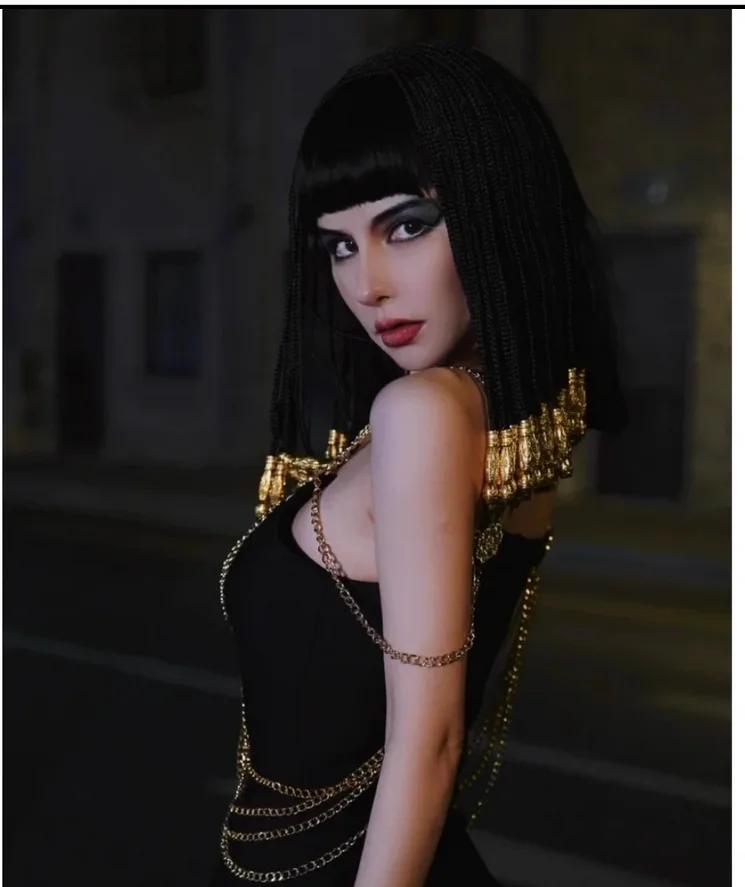 Halloween Hair Ornament Cleopatra Cos Wig Anime Nightclub Dirty Braid