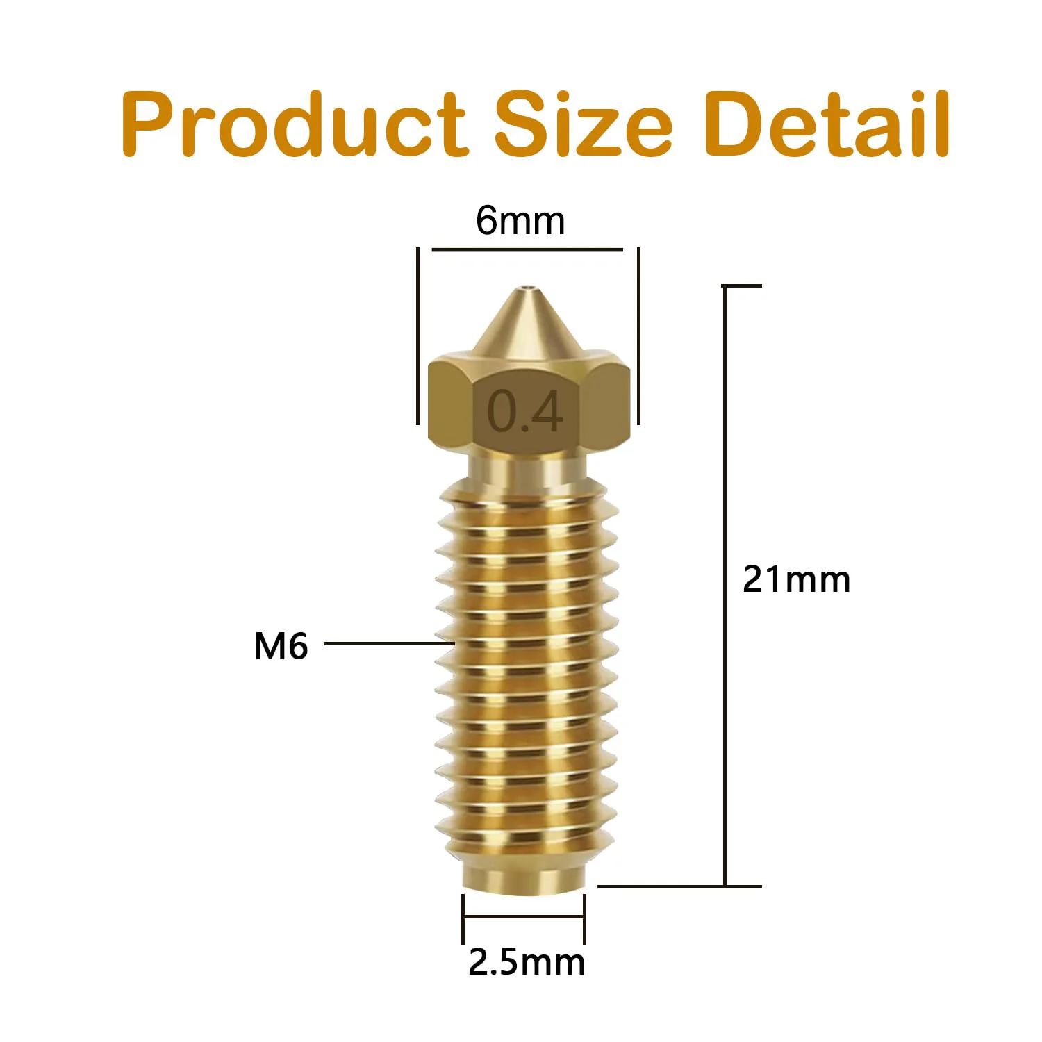 

Suitable for 3D printer accessories Anycubic Kobra 3/Combo/Kobra S1 hot end print head nozzle