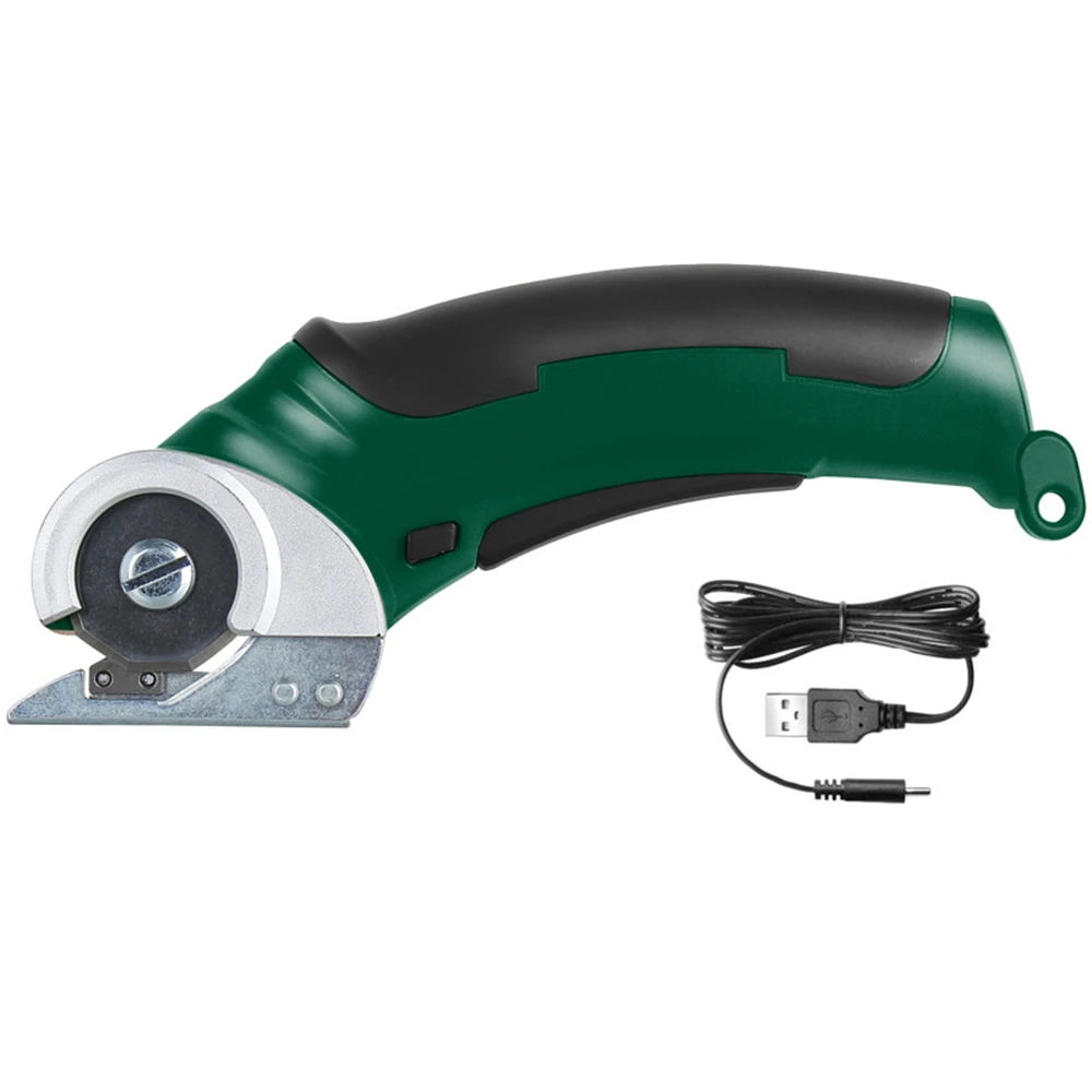 Imagem -02 - Tesoura sem Fio Portátil Elétrica Kit Cortador Redondo Recarregável Tecido de Papel de Couro Cortador de Pano Rotativo Ferramenta de Corte