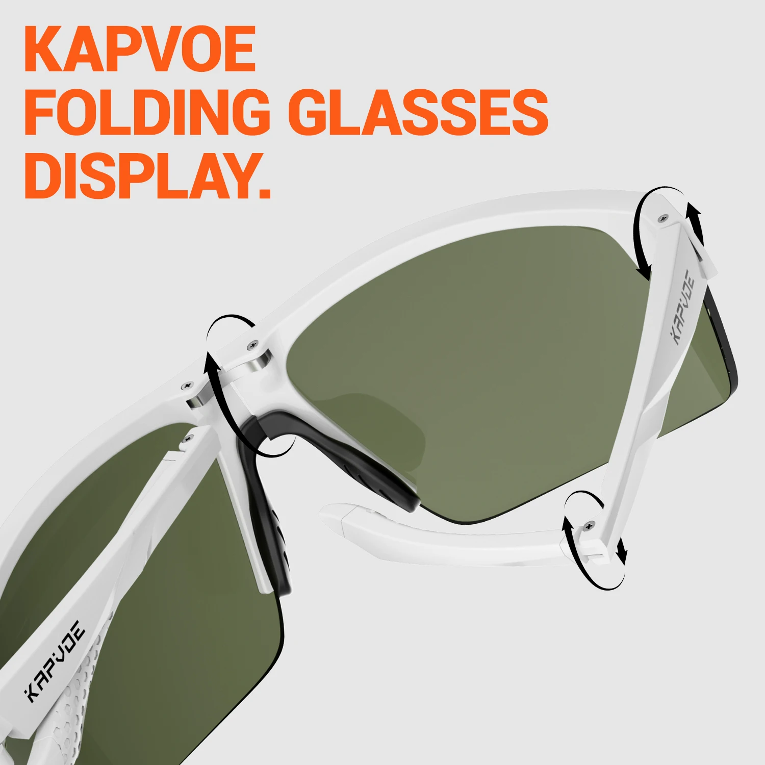 KAPVOE بيع اللونية في الهواء الطلق الطريق دراجة الدراجات نظارات التخييم التنزه النظارات الشمسية الرجال النساء UV400 دراجة هوائية رياضية نظارات