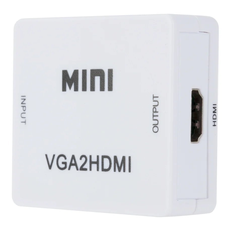 Mini VGA na HDMI-kompatybilny konwerter wideo z przewód zasilający USB VGA2HDMI-compatible Adapter do komputera Laptop HD projektor telewizyjny