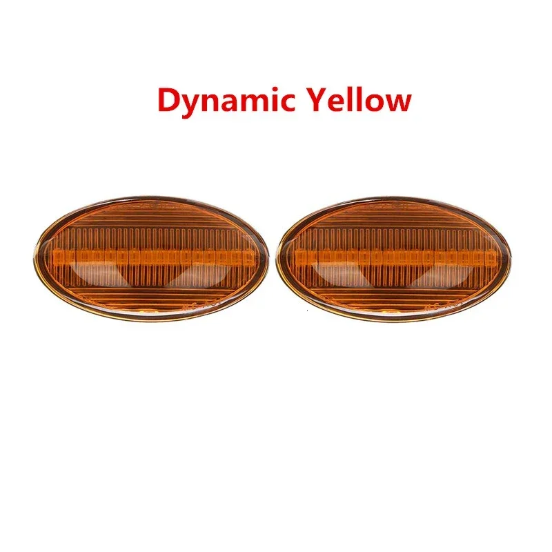 Pair LED Flowing Side Repeater Lamp Dynamic Side Marker Lights Panel Lamp Error Free For BMW MINI Cooper R50 R52 R53 2002-2008