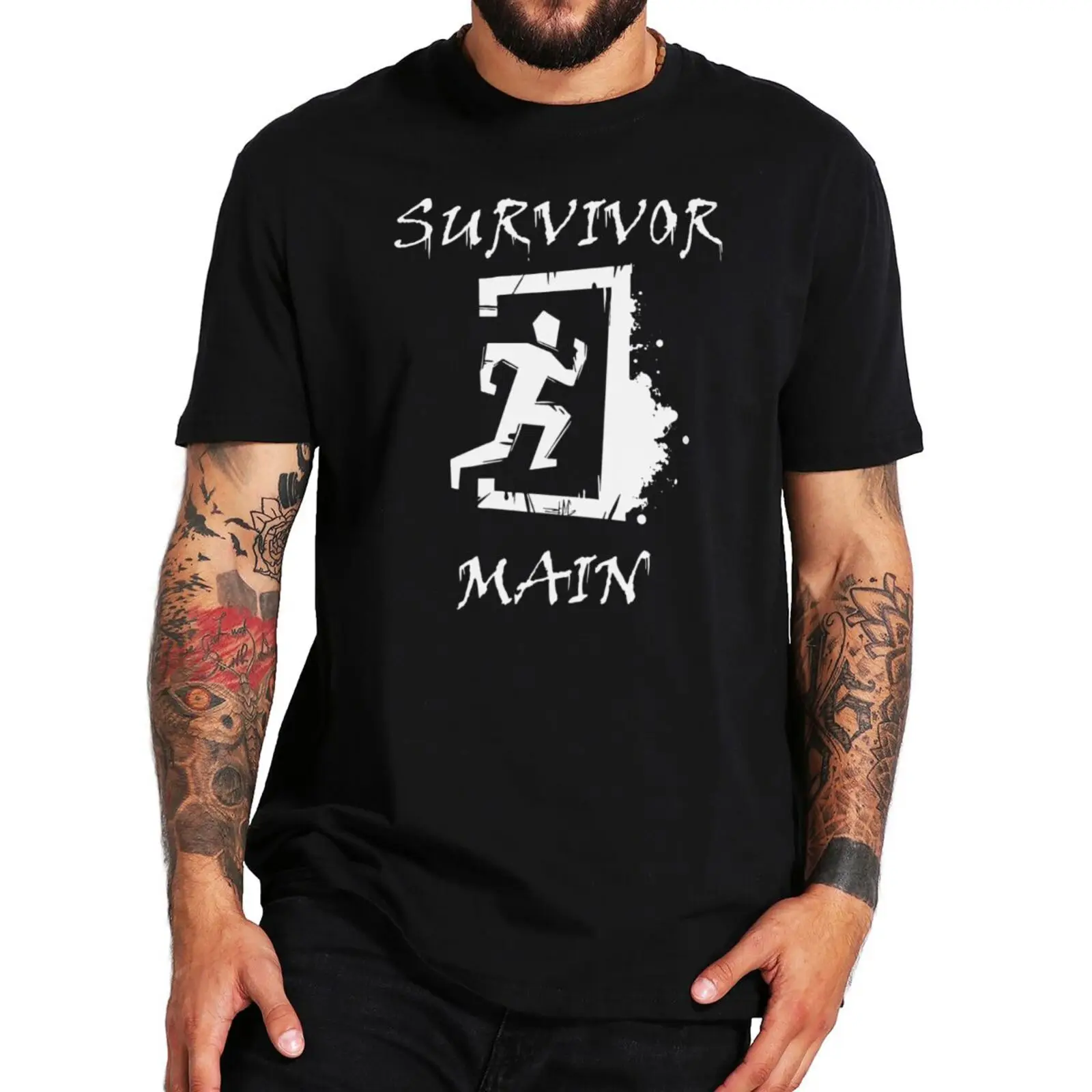 

DBD Survivor Main T Shirt Classic Horror Video Game Casual Unisex Tshirt 100% Cotton Oversize Men's Basic Camiseta TopsF