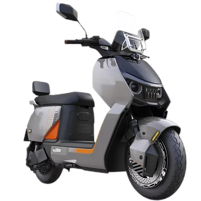 EER Fast electric motorcycle, equipped with a 72V large battery, a 4000W high-power motor, and semi-pneumatic tires. view 4